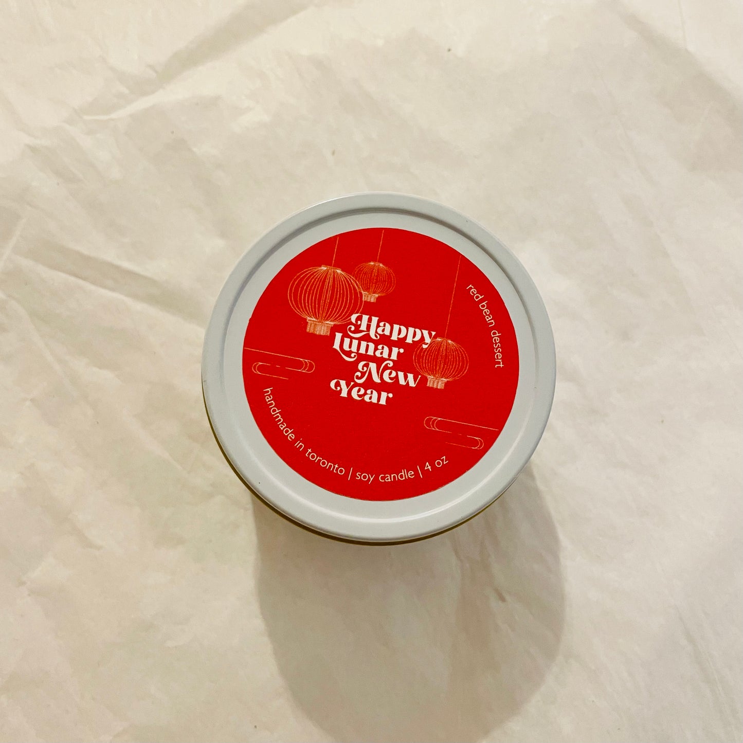 Lunar New Year Soy Candle | red bean 4 oz.