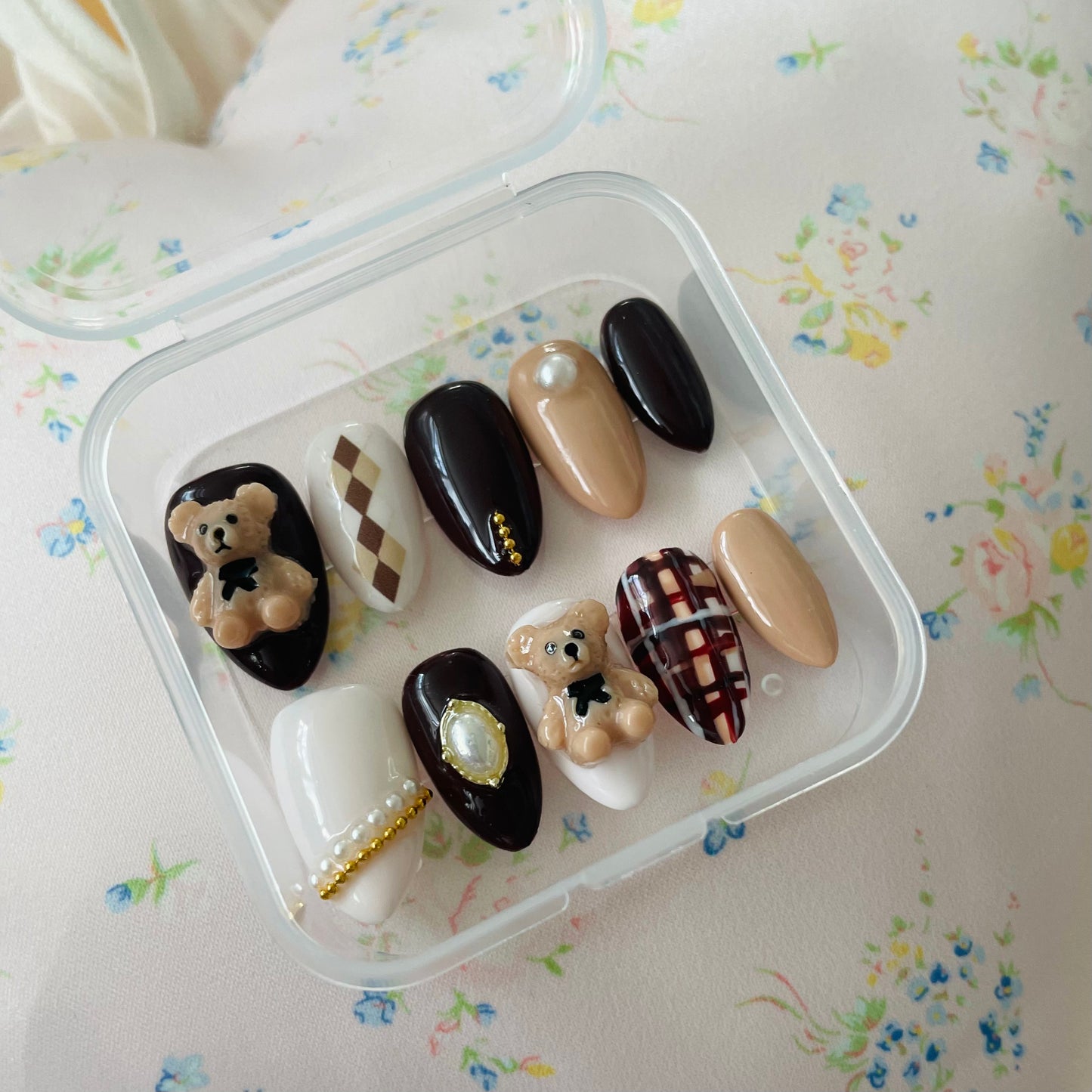 Teddy Bear Nail Set