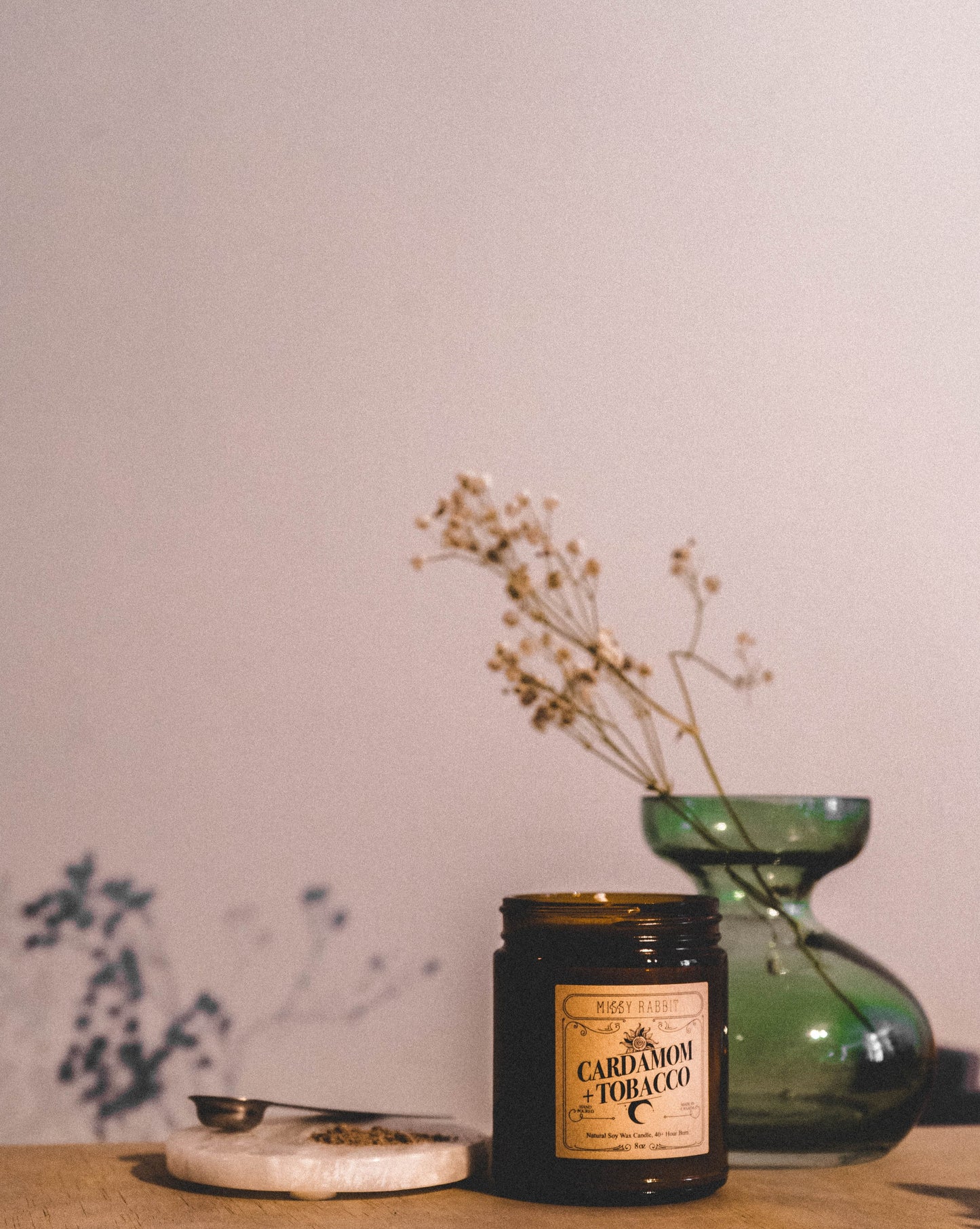 Cardamom + Tobacco Handcrafted Soy Candle