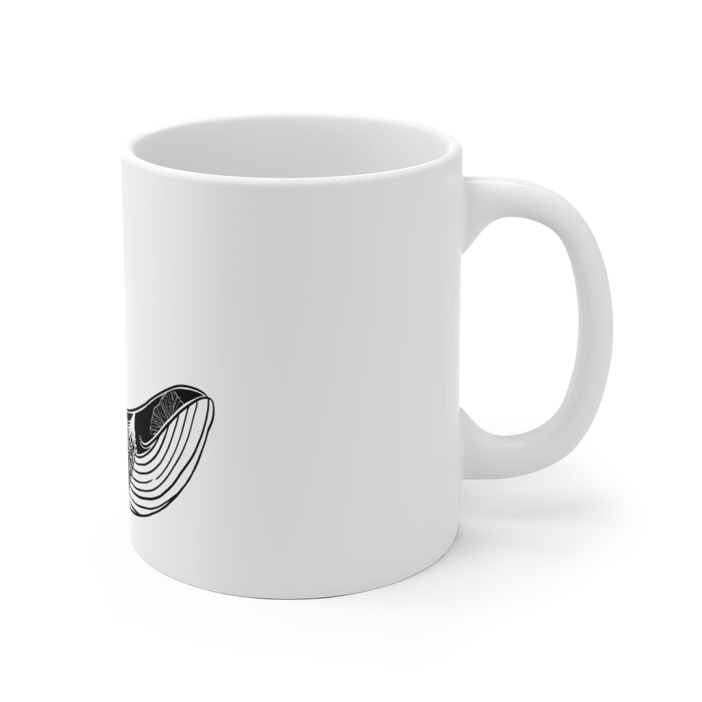 Gingko Whale Ceramic Mug
