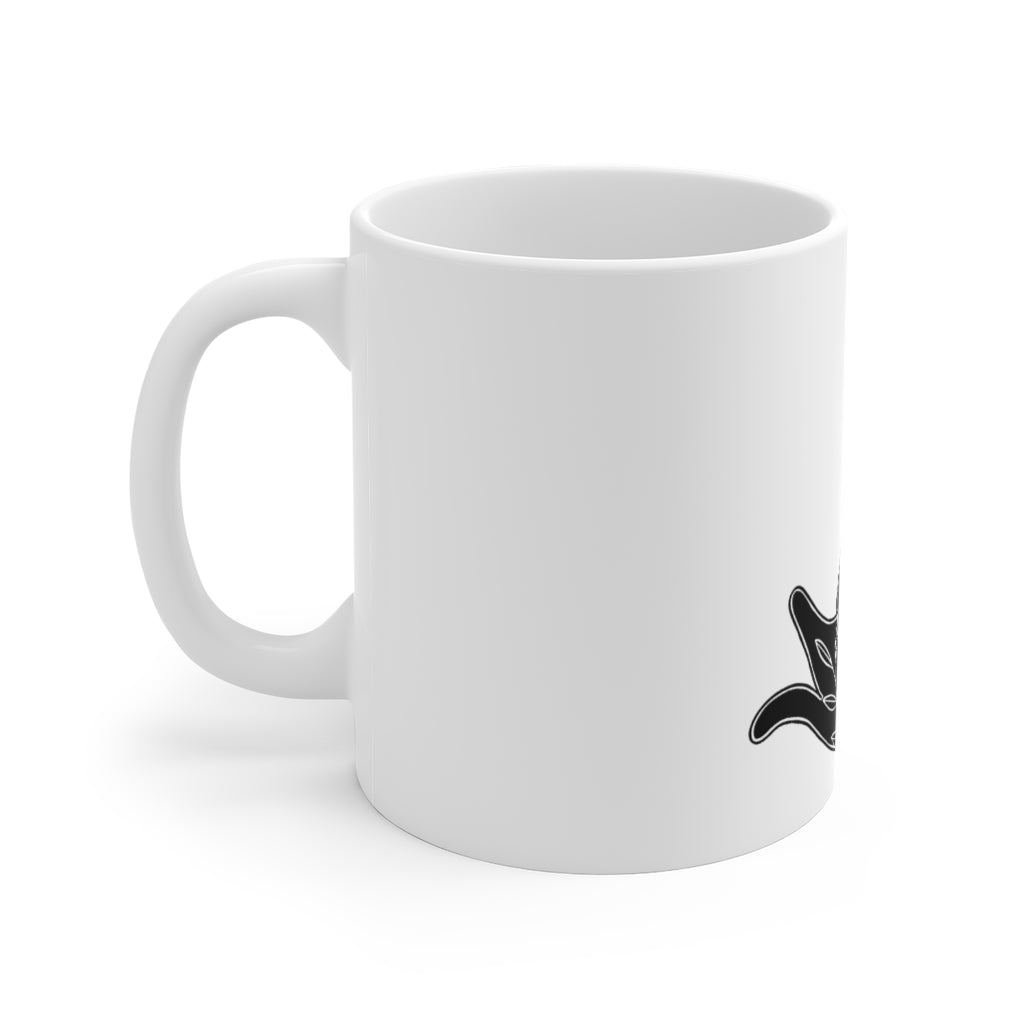 Leafy Cat Ceramic Mug