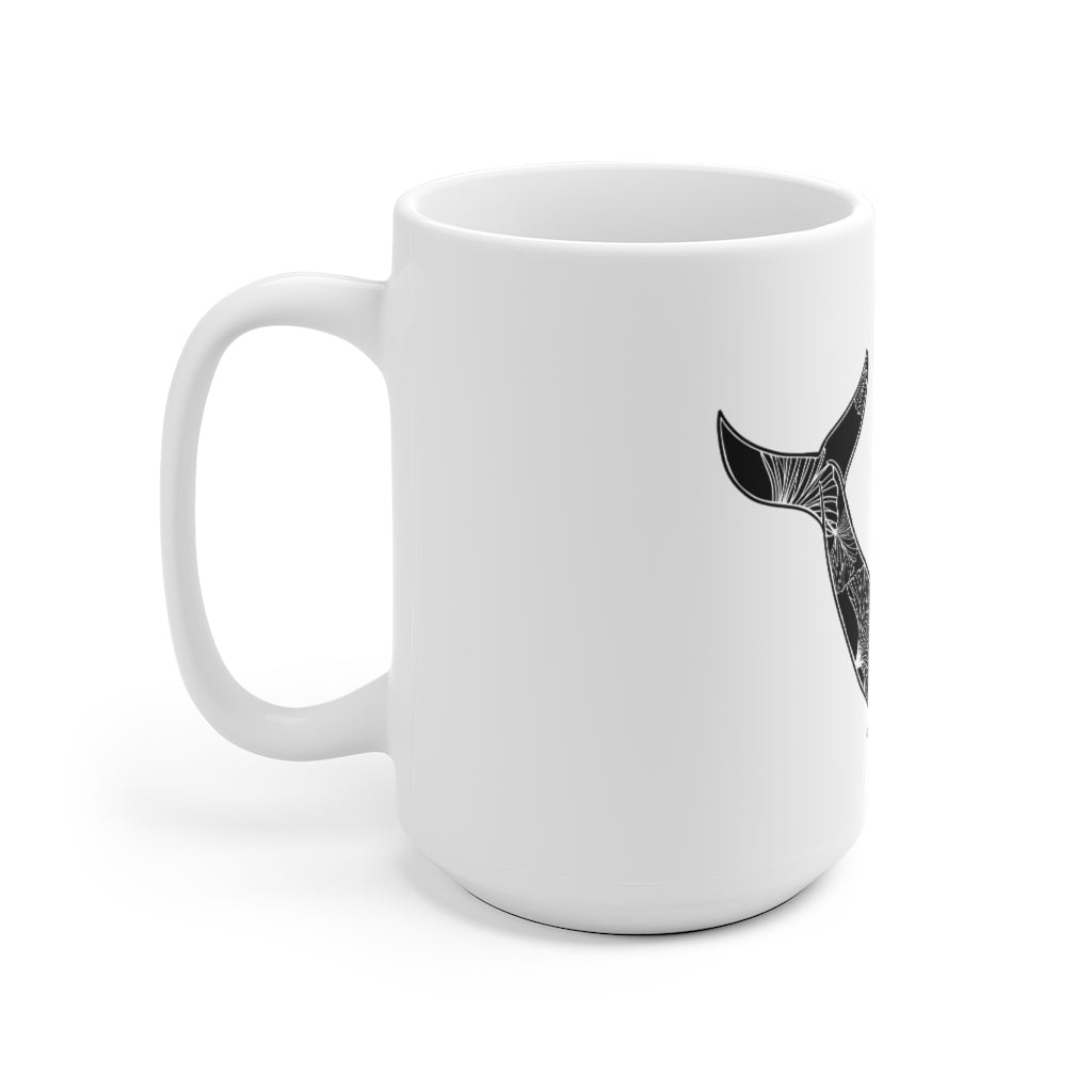 Gingko Whale Ceramic Mug