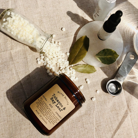Tobacco + Bay Leaf Handcrafted Soy Candle