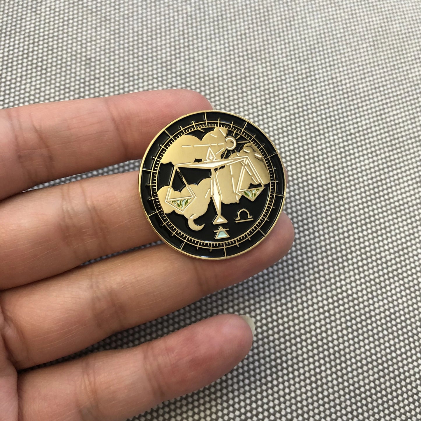 Origami Libra Enamel Pin
