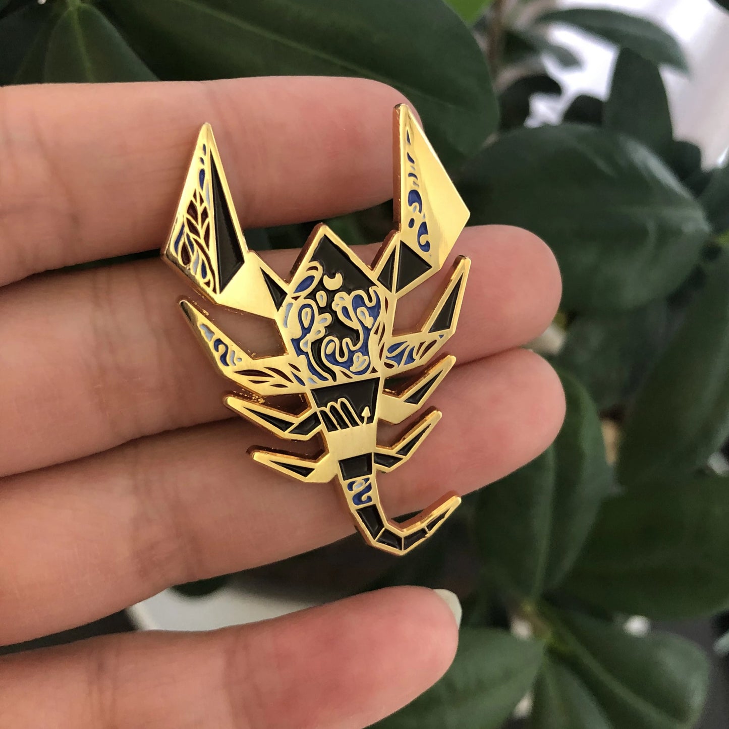 Origami Scorpio/Scorpion Enamel Pin