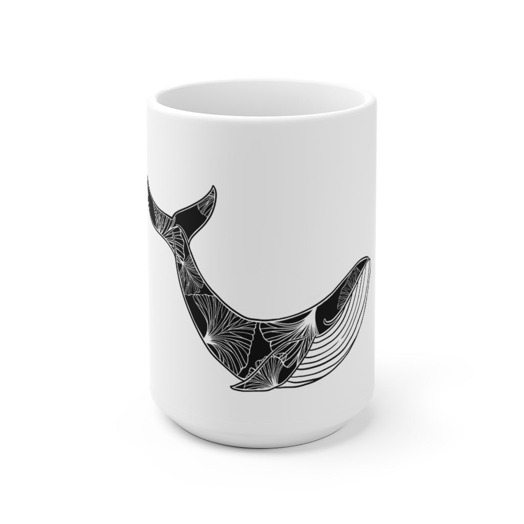 Gingko Whale Ceramic Mug