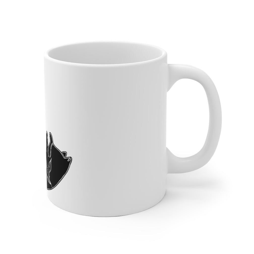 Leafy Cat Ceramic Mug