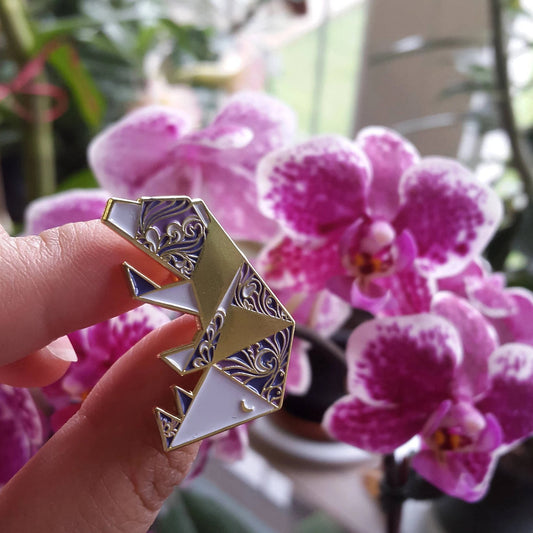 Origami Bear Enamel Pin