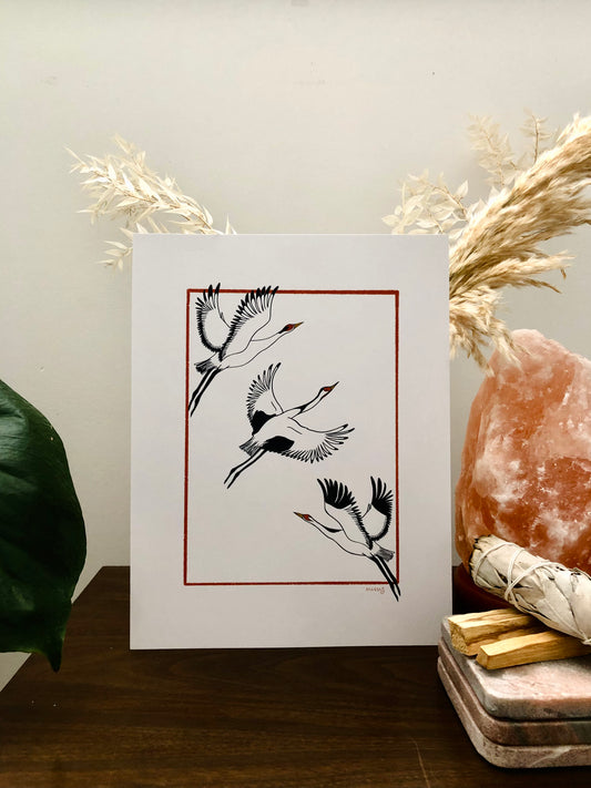 “The Flight” Art Print on Cardstock