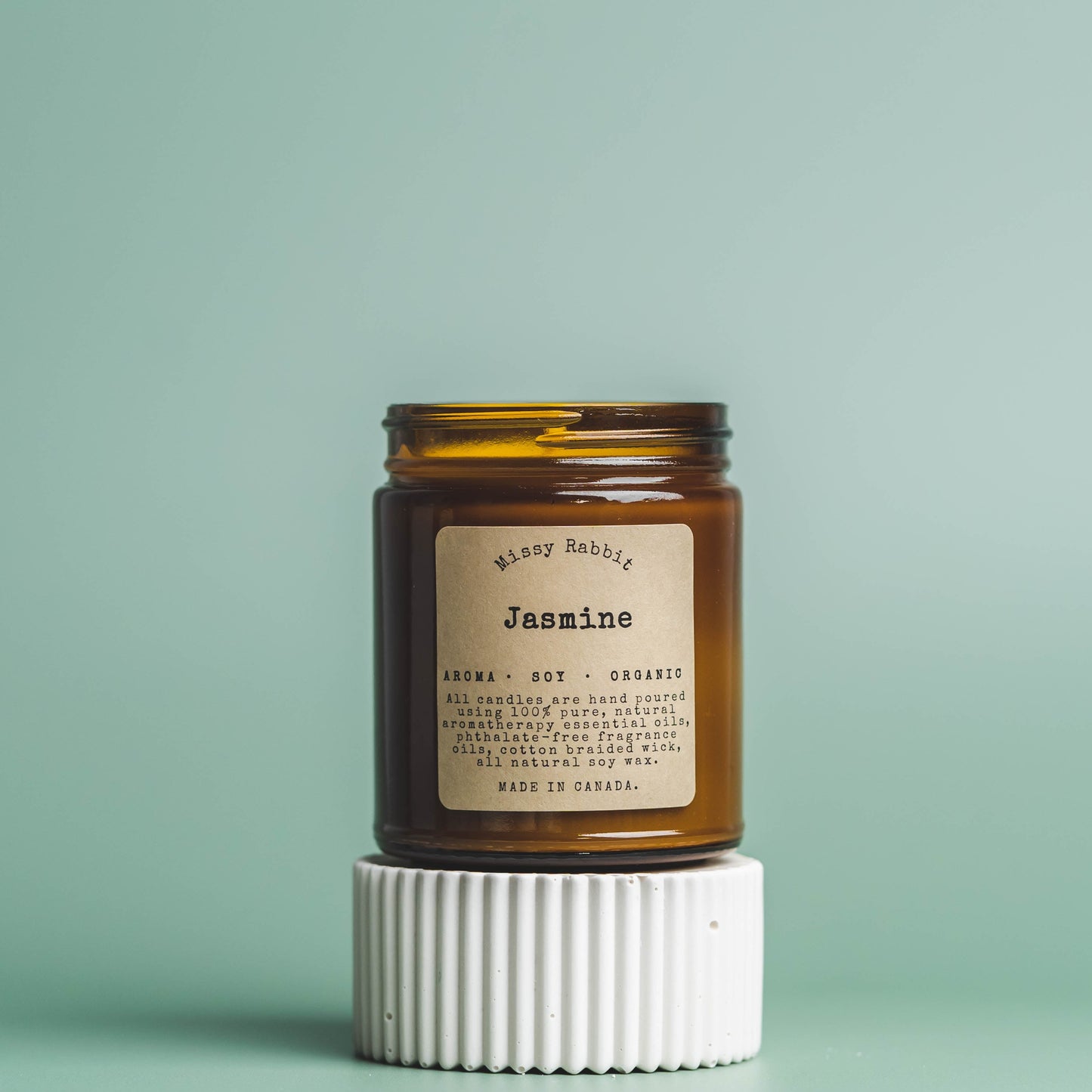 Jasmine Essential Oil Handcrafted Soy Candle