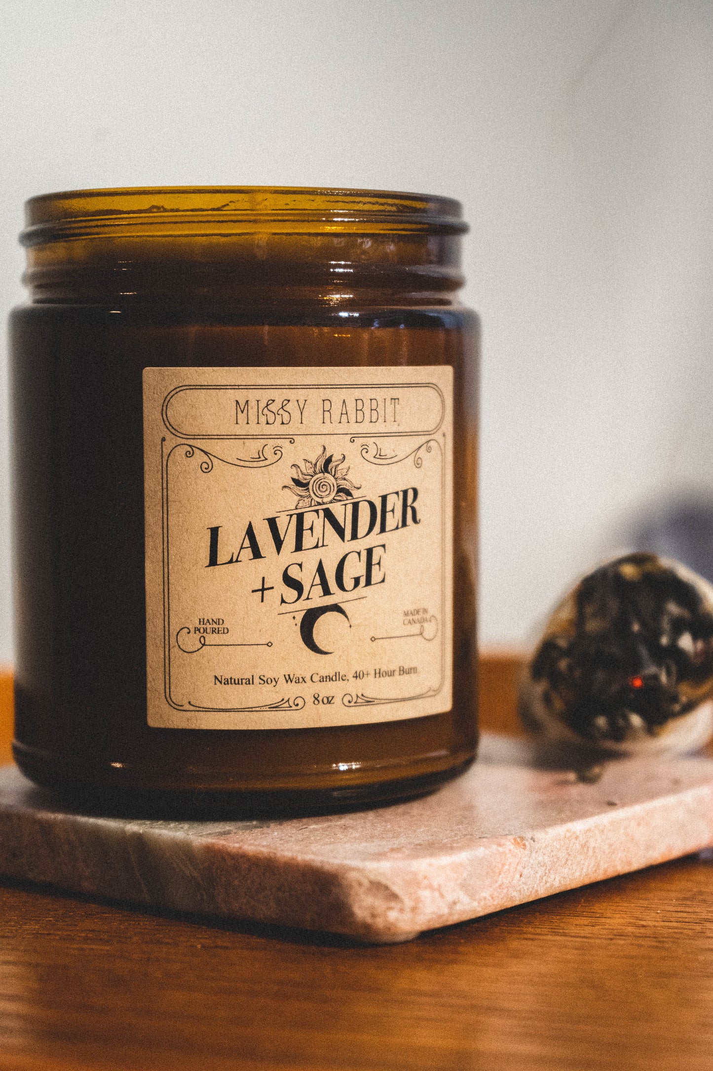 Lavender + Sage Handcrafted Soy Candle