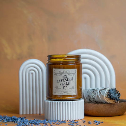 Lavender + Sage Handcrafted Soy Candle
