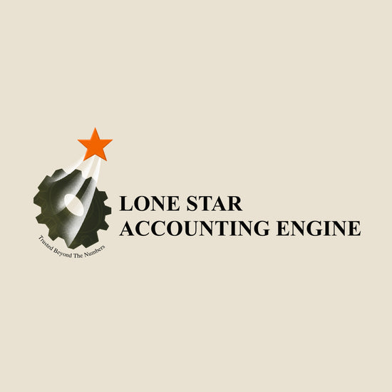 lone star accounting engine logo freelance design digital illustration