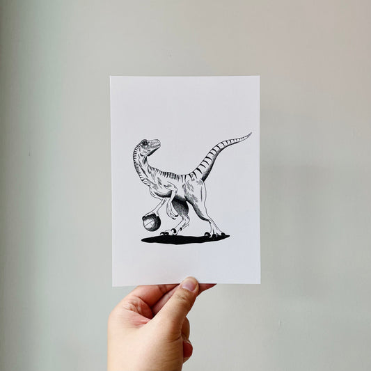 Raptor Basketball Print
