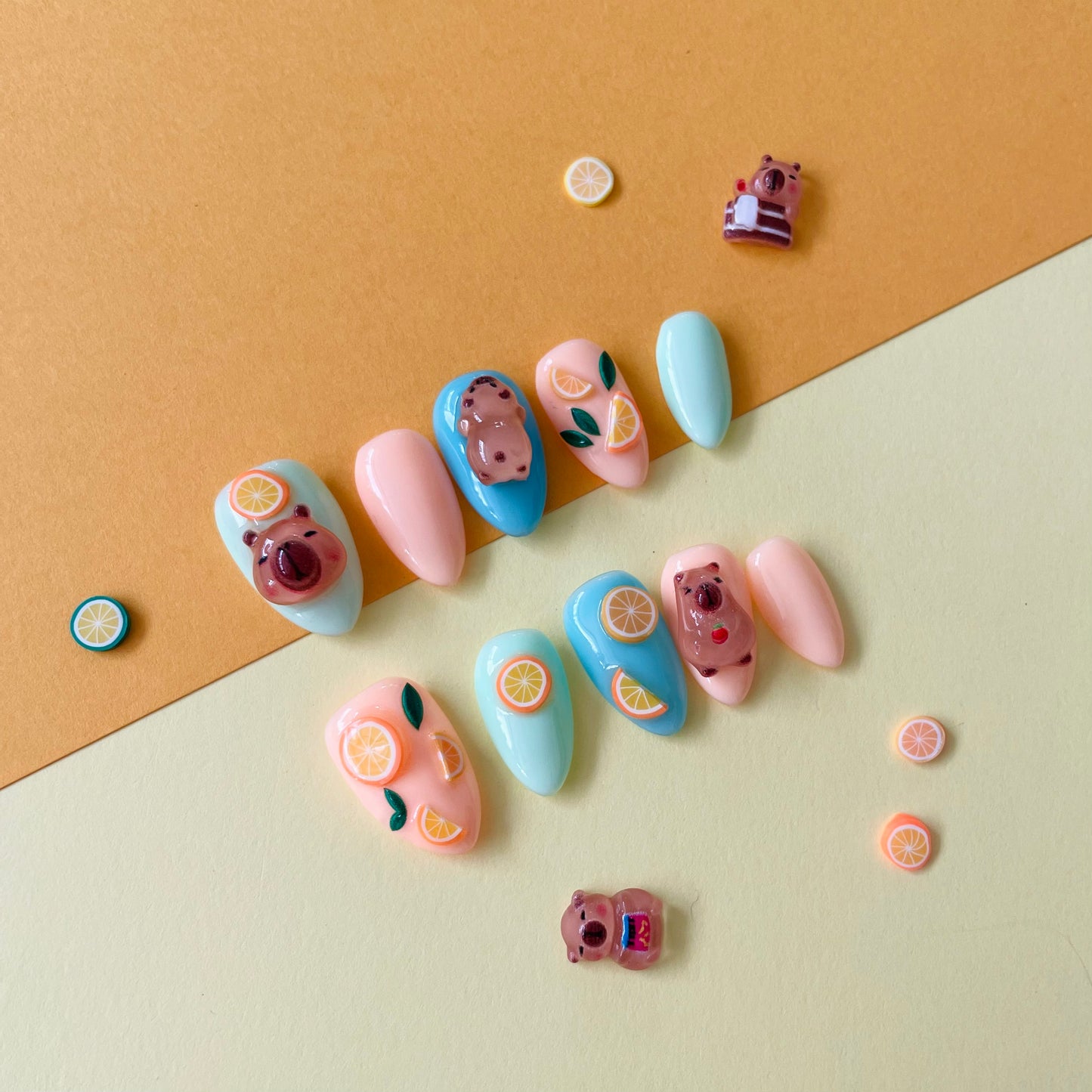 Capybara Nail Set