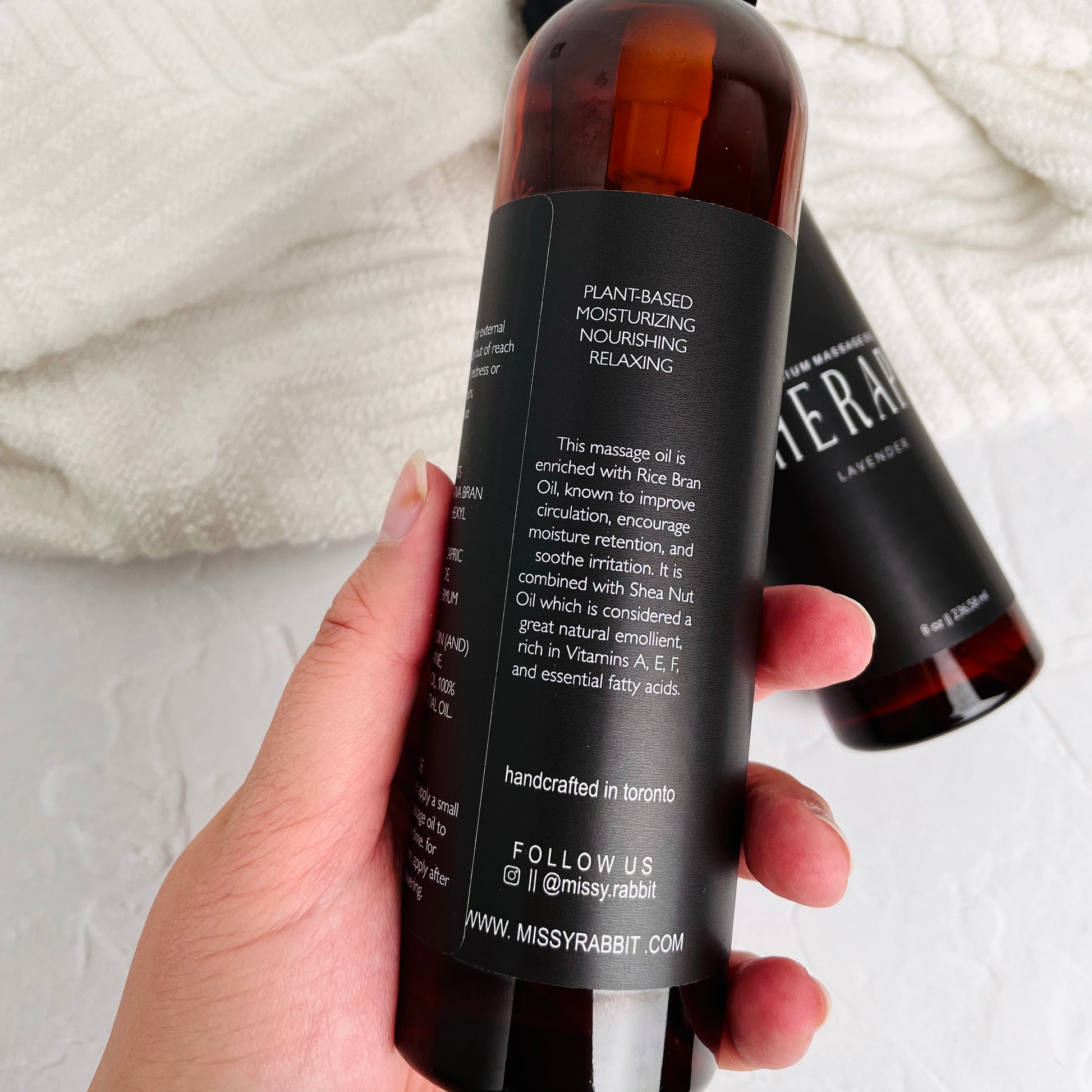 THERAPY Premium Massage Body Oil with Pure Essential Oils – Missy Rabbit