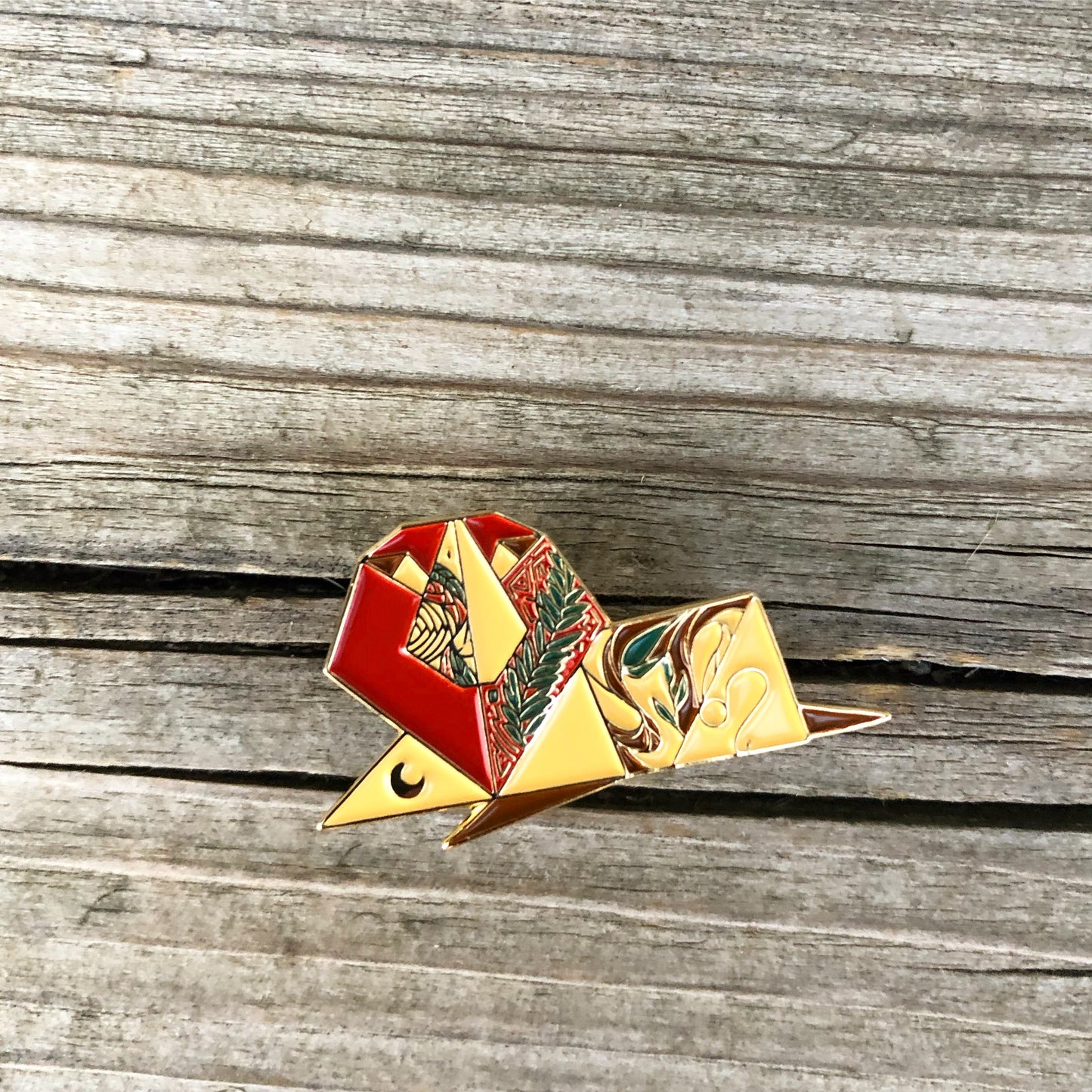 Origami Leo/Lion Enamel Pin