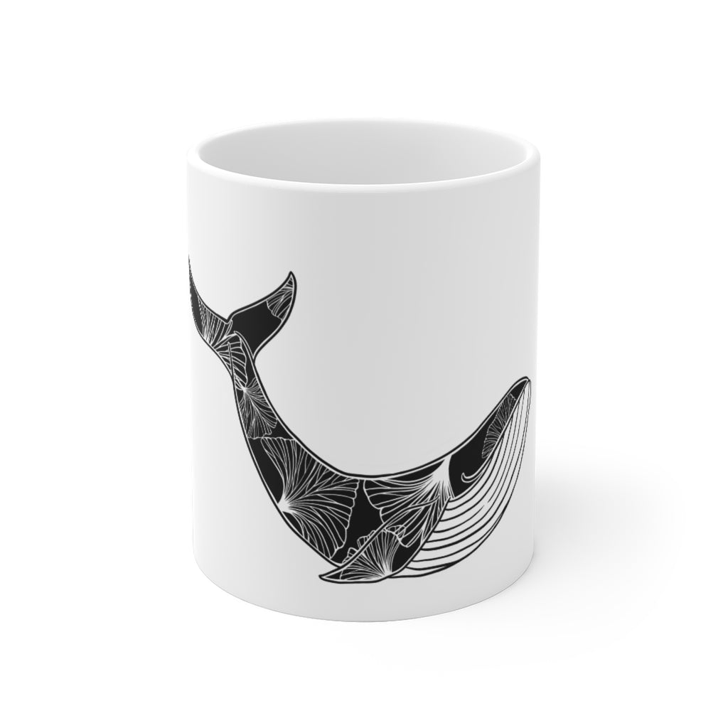 Gingko Whale Ceramic Mug