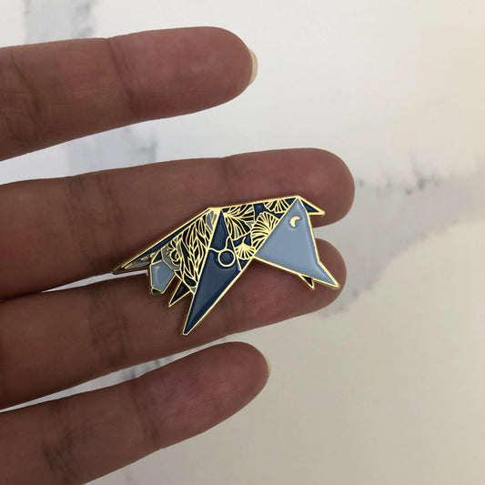 Origami Taurus/Bull Enamel Pin