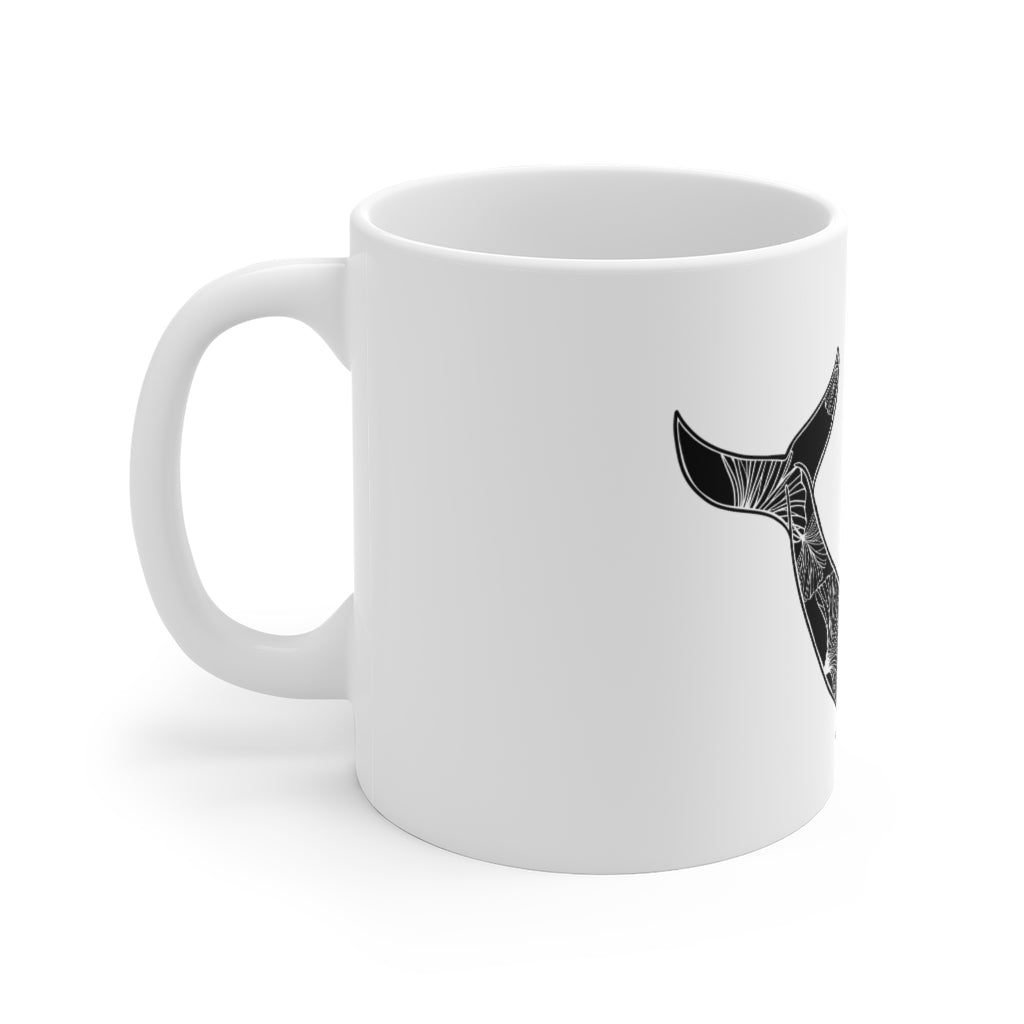 Gingko Whale Ceramic Mug