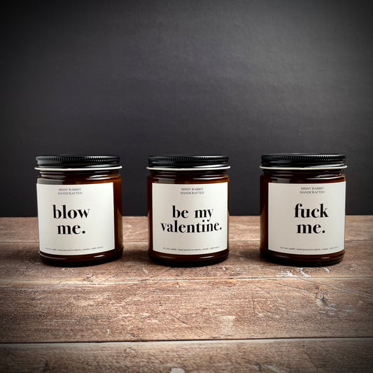 Valentine's Day Sentiment Soy Candle