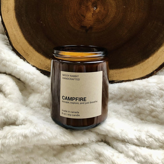 Campfire Soy Candle | wood, soft smoke