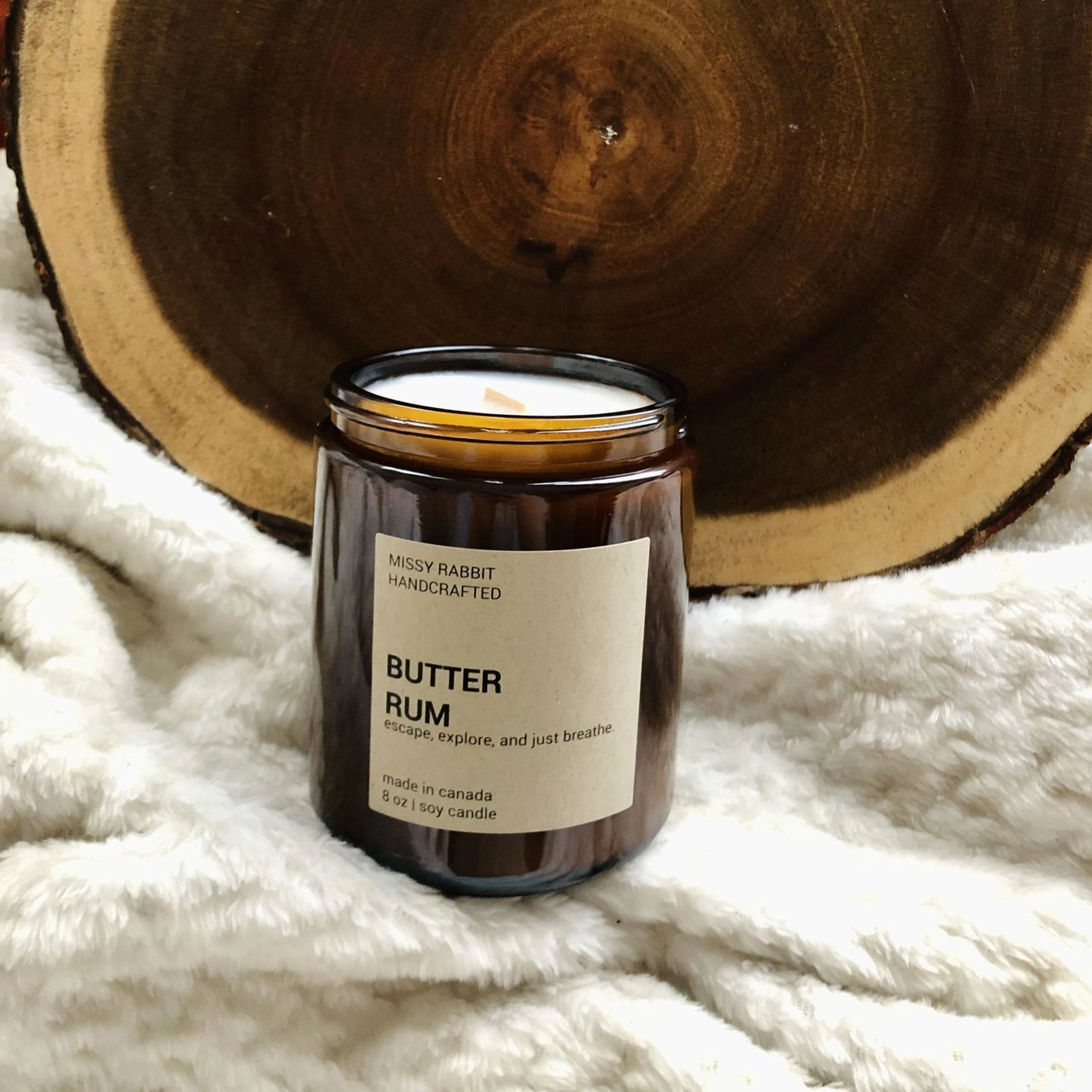 Butter Rum Soy Candle | rich and creamy, sweet rum