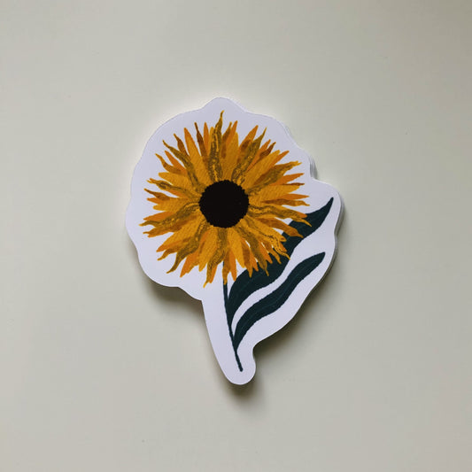 Sunflower Weatherproof Sticker