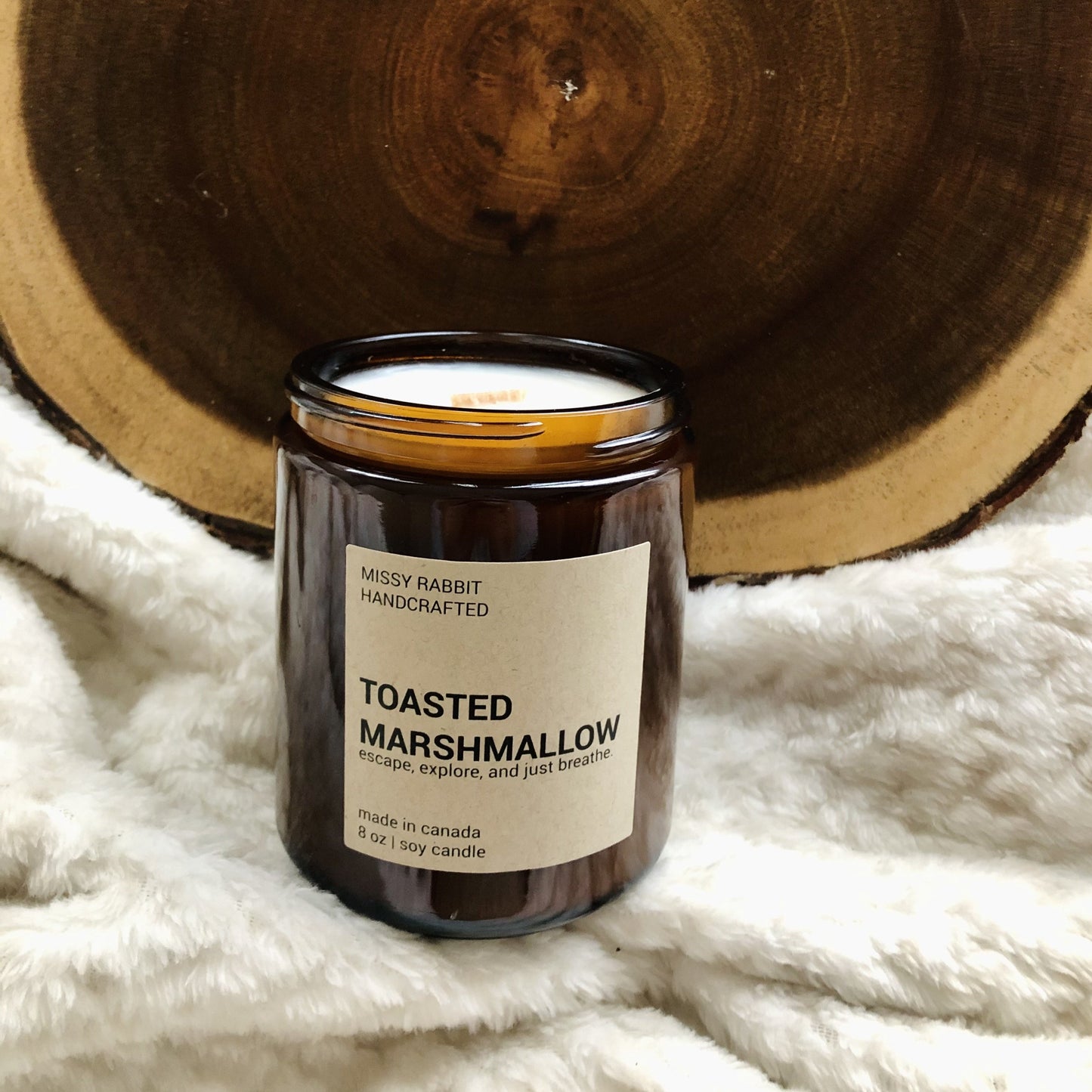 Toasted Marshmallow Soy Candle | sweet and gooey goodness