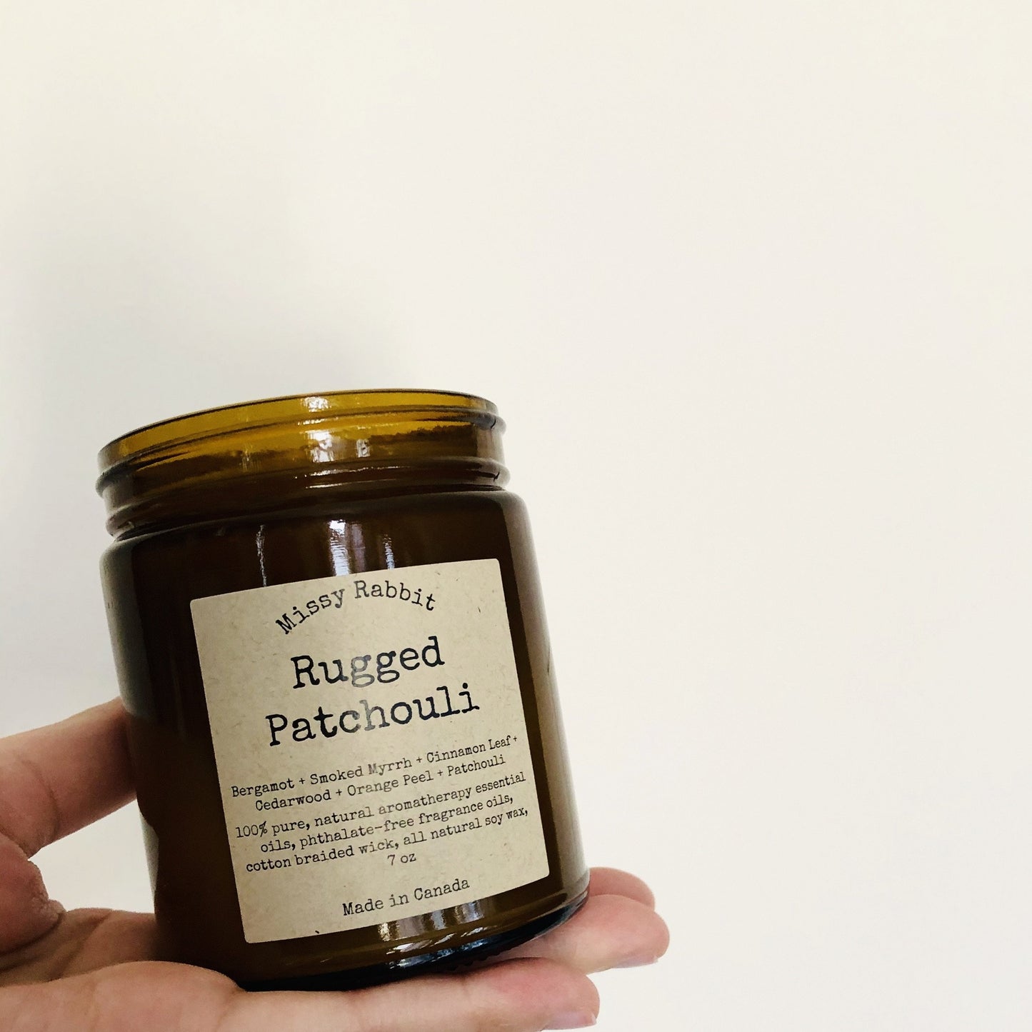 Rugged Patchouli Handcrafted Soy Candle