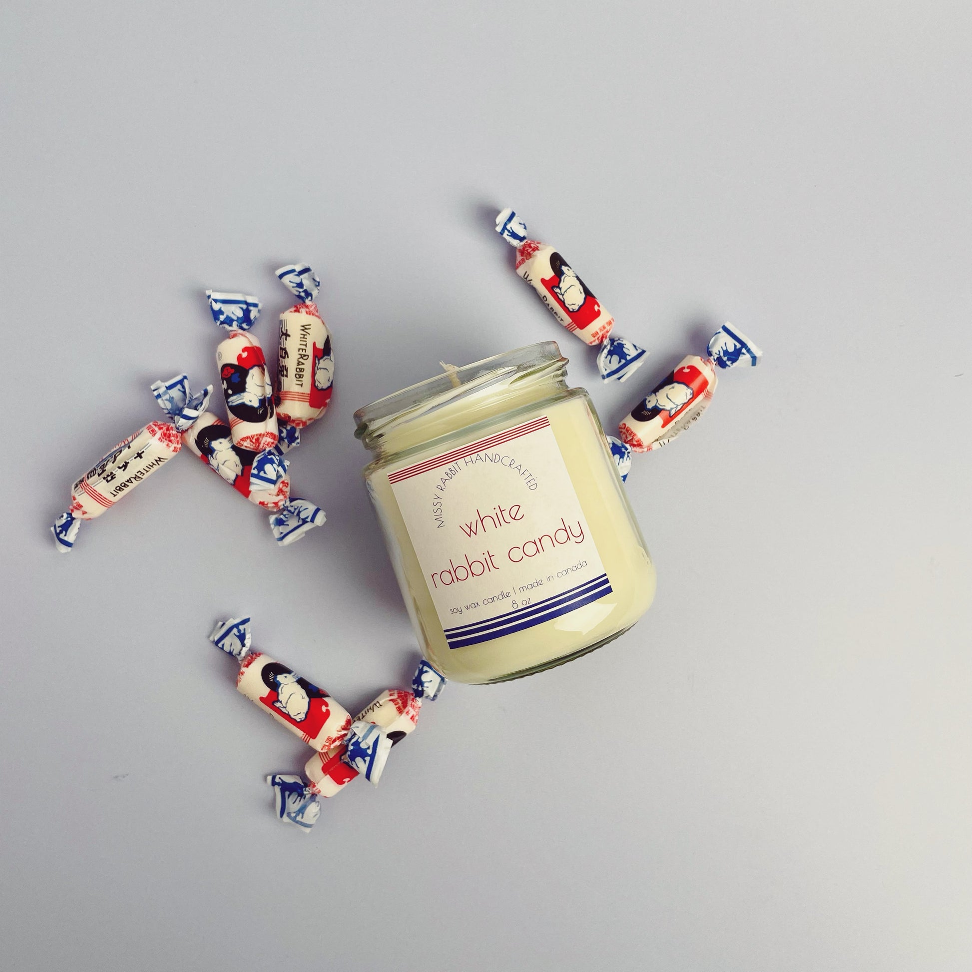 White Rabbit Candy Soy Candle – Missy Rabbit
