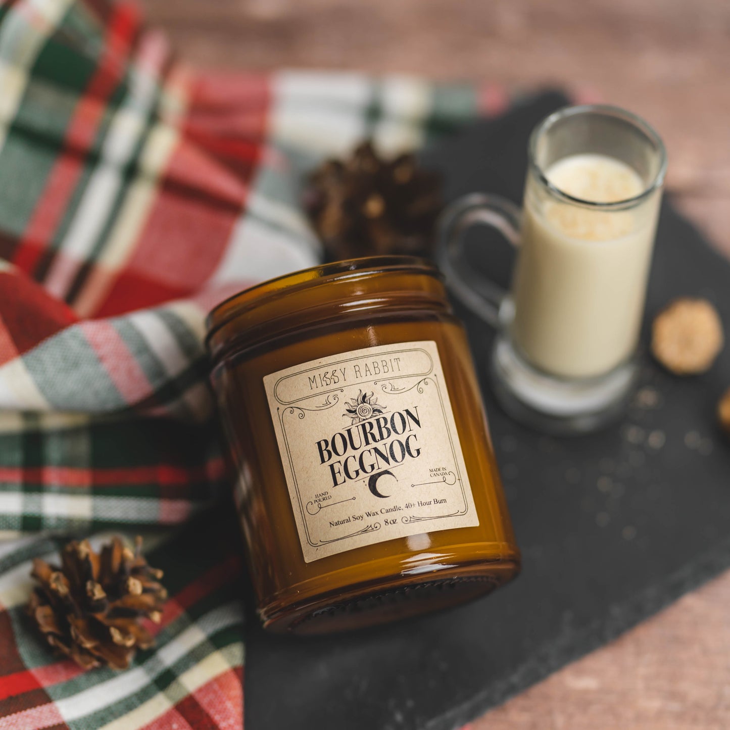 Bourbon Eggnog Handcrafted Soy Candle