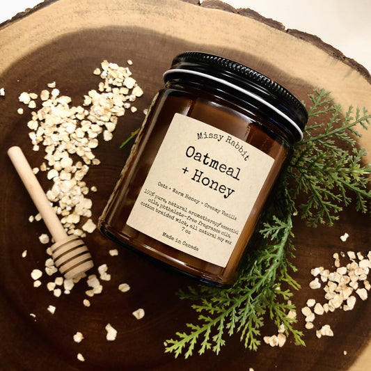 Oatmeal + Honey Handcrafted Soy Candle